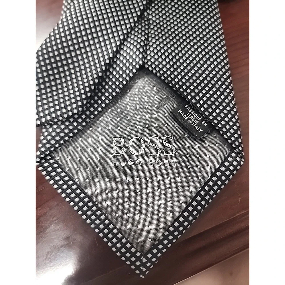 Set Of 2 BOSS Hugo Boss Silk Tie Designer Business‎ Office Handmade